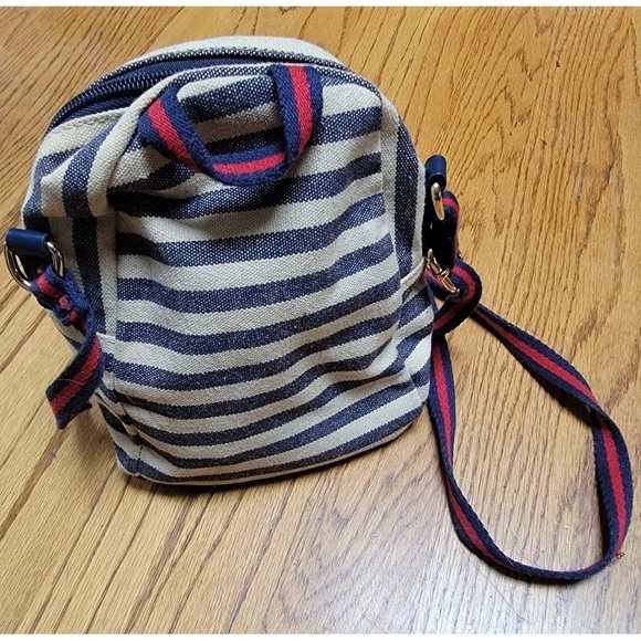 Tommy Hilfiger Blue Cream Red Stripe Purse - Picture 2 of 6